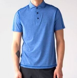 Lululemon Evolution Polo Heathered Blue